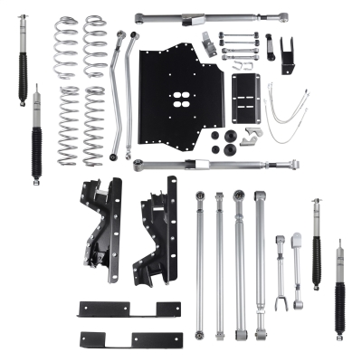 Rubicon Express 4.5" Extreme-Duty Long Arm Lift Kit with Rear Track Bar with Monotube Shocks - RE7214M